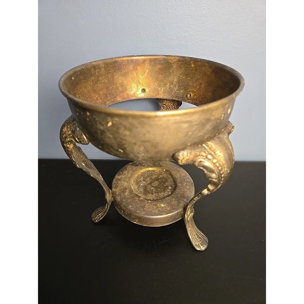 Vintage Silver plated Chafing Dish Holder Only 3 Footed Stand Antique‎